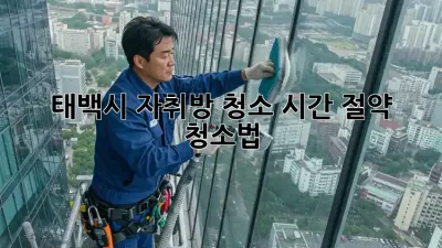 태백시 자취방 청소, 시간 절약 청소법!